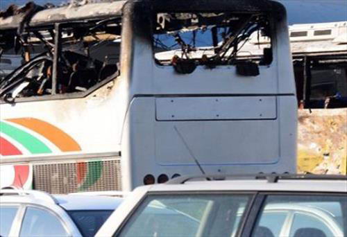 На Крите сгорел автобус "Библио Глобуса"