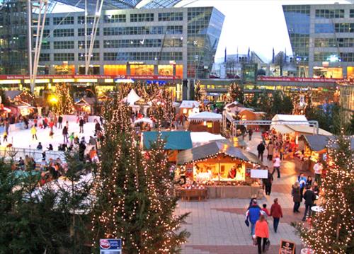 Рождественский базар - в аэропорту Мюнхена