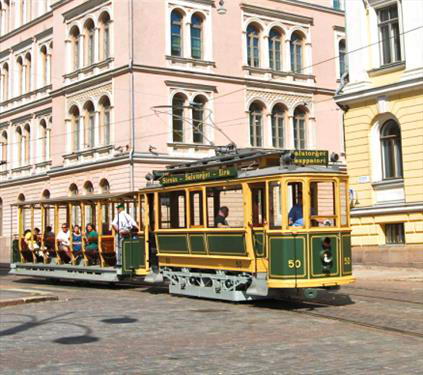 По Хельсинки - на старинном трамвае